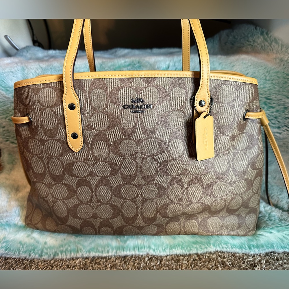 Coach pvc Drawstring Carryall